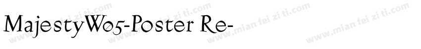 MajestyW05-Poster Re字体转换